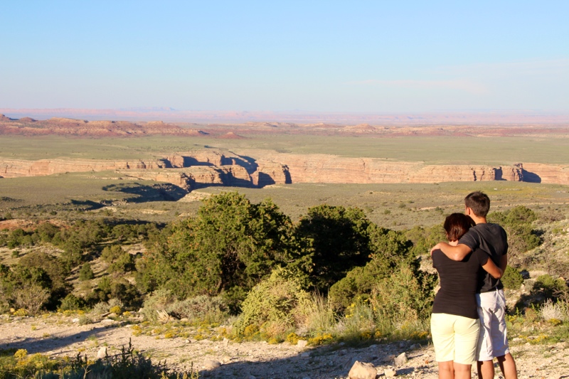 Romantischer Blick auf die Canyons