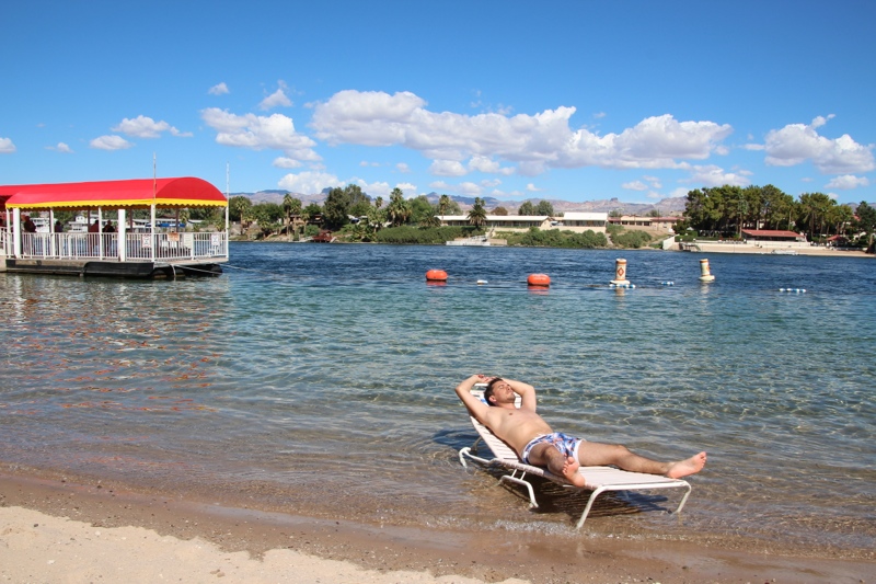 Chillen am Colorado River in Laughlin